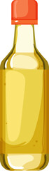 apple vinegar bottle cartoon. apple vinegar bottle sign. isolated symbol vector illustration