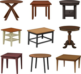 table dining set cartoon. interior modern, home room, dining furniture, house wooden, kitchen table dining vector illustration