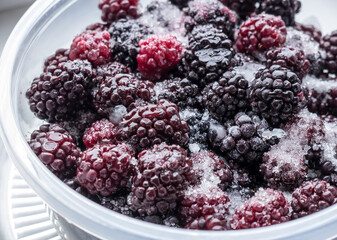 Frozen blackberry.