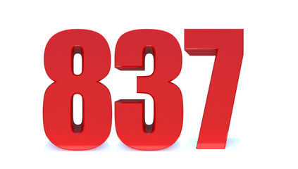 837 number