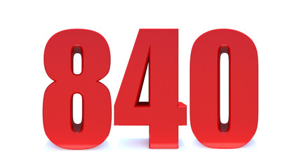 840 number