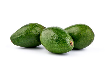 Fresh Vegetables - Avocado Hass on white Background Isolated