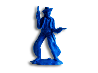 Juguetes del lejano oeste en fondo transparente. 