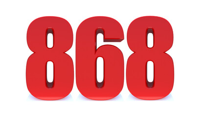 868 number