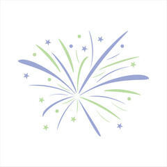 Colorful Fireworks Illustration