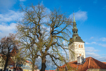 Fototapeta na wymiar Tallinn old town landscape,Estonia.