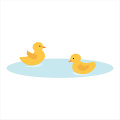 Two Cute Ducklings