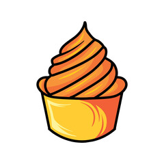 Ice Cream Design Vector illustration dessert badge symbol icon