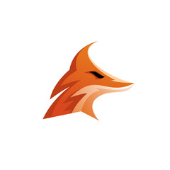 Fox Head Mascot Logo Design. Fox vector Illustration