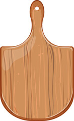plate wooden pizza board cartoon. plate wooden pizza board sign. isolated symbol vector illustration