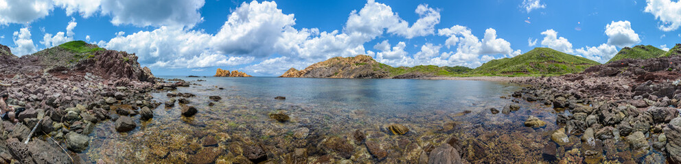 Coloms Island in Menorca, Spain.