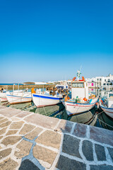 Naousa village in the Cyclades Archipelago, Greece