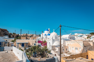 Mesaria in Thera, Santorini, Greece.