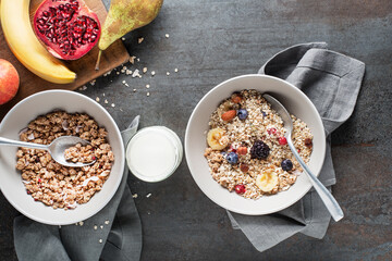 Oatmeal granola muesli