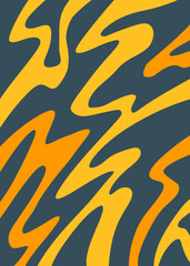 Abstract background with colorful wavy line pattern