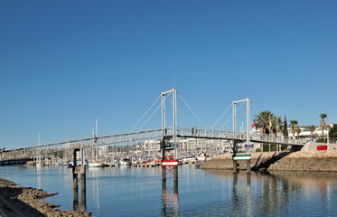 Lift bridge at the Marina in Lagos, Algarve - Portugal
