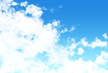 Fototapeta na wymiar 背景素材_青空と雲