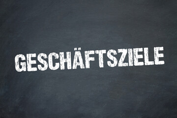 Obraz premium Geschäftsziele