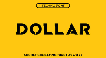 DOLLAR Modern Bold Font. Regular Italic Number Typography urban style alphabet fonts for fashion, sport, technology, digital, movie, logo design, vector illustration