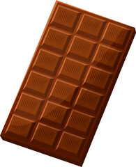 chocolate bar cartoon vector. candy food, dark wrapper, sweet snack, milk dessert chocolate bar. isolated color illustration