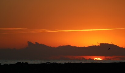 sunset in the mountains