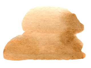 Decorative Light Brown Watercolor Spot