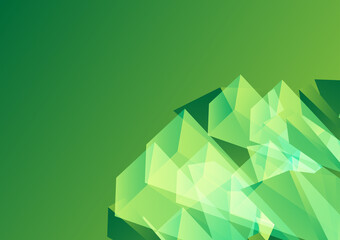Crystal green background