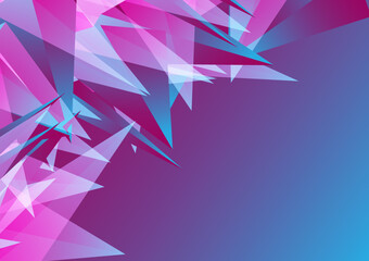 Crystal snow background