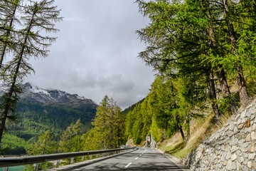 Schnalstal, Val Senale, Schnals, Bergtal, Bergstrasse, Vernagt, Unser Frau, Stausee, Dorf, Wanderweg, Herbst, Berge, Südtirol, Italien