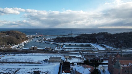 Obraz na płótnie Canvas Hokkaido, Japan - December 15, 2022: Lake Toya During Winter Season