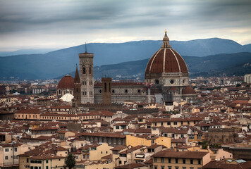 Florence cityscape and Duomo Santa Maria Del Fiore