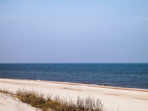 Baltic sea coast at sunny day.