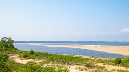 Baltic Sea Coast on Sobieszewska Island. The estuary of the Vistula River. © Jan