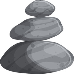 peeble beach cartoon. texture nature, stone wallpaper, abstract rock, grave, sea, summer natural, smooth material peeble beach vector illustration