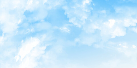 Cloudy blue sky abstract background, blue sky background with tiny clouds, 3d illustration