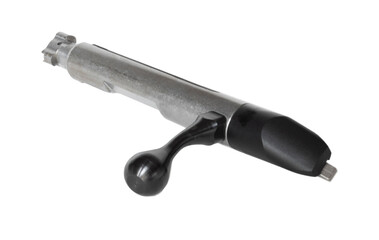 Stainless steel finish on a bolt action rifle bolt