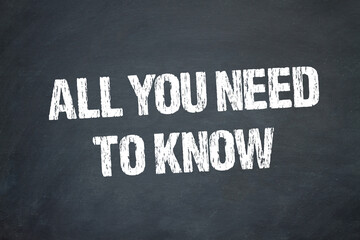 All you need to know