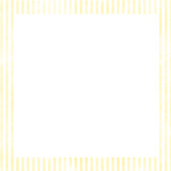 シンプルな水彩風黄色のストライプ正方形フレーム素材