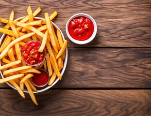 french fries and ketchup on a plate, food, potato, fries, french, fried, french fries, isolated, plate, meal, chips, snack, lunch, white, fast, potatoes, closeup, fast food, dish, chip, dinner, diet, 