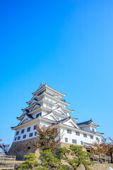 秋の福山城　広島県福山市　Fukuyama Castle in autumn. Hiroshima prefecture, Fukuyama City.