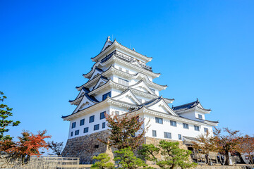 秋の福山城　広島県福山市　Fukuyama Castle in autumn. Hiroshima prefecture, Fukuyama...