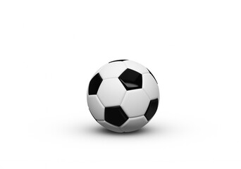 Fototapeta premium Football soccer ball on white background.