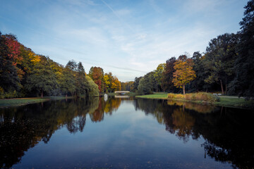 See im Kurpark in Hammm Westfalen im ruhrgebiet im Herbst