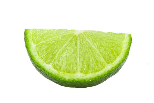 lime slice isolated on transparent png