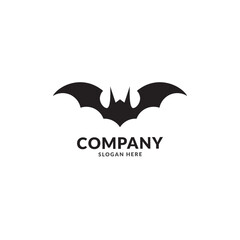 bat animal vector icon logo template illustration design