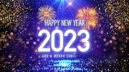 congratulate happy new year 2023 holiday celebration