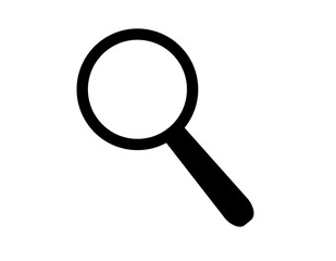Magnifying glass icon. Magnifier vector for zooming and enlarging image on isolated background