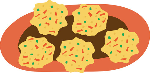 Indonesia Traditional Food (Bala-bala)