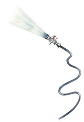 Fire hose with squirting water