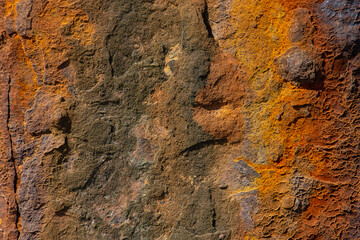 Metallic orange rust texture grunge abstract background